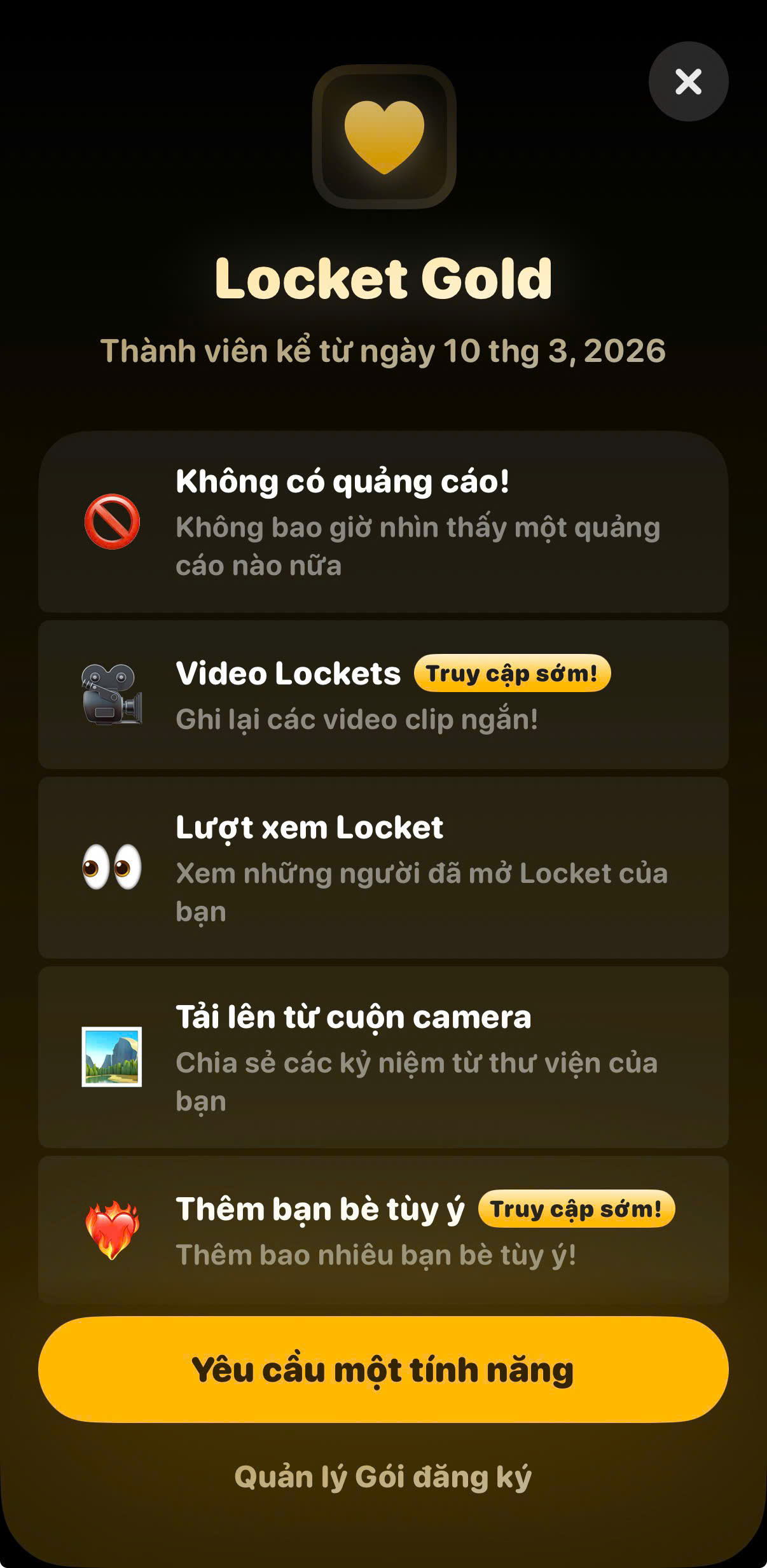 Đa dạng tính năng của Locket Gold